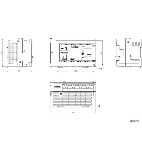 Выходы транзистора C.P.U. 16 FX5U-32MT/ES Mitsubishi Electric
