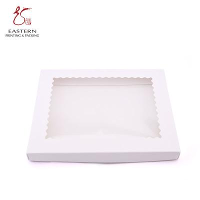 Printed Lid And Bottom Cardboard Boxes With Window Custom Logo
