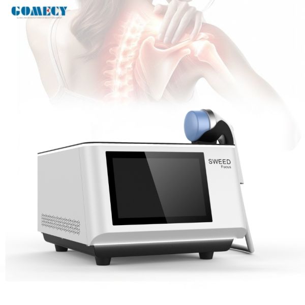 Équipement de thérapie par ondes de choc à focalisation professionnelle 2025 pour le soulagement de la douleur, la relaxation musculaire et la récupération en physiothérapie des blessures sportives