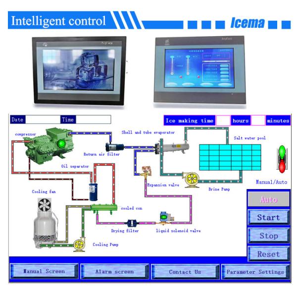 Brine Type Industrial 10 Ton Ice Block Making Machine 380V