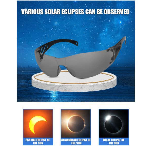 Solar Eclipse Glasses Certified Safe Shades for Direct Sun Viewing Approved 2024