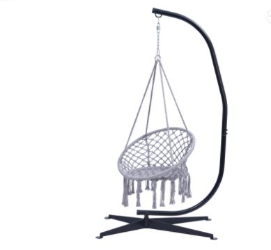 Customized Color Hanging Rope Patio Garden Swing Chair Hammock for Outdoor Relaxation