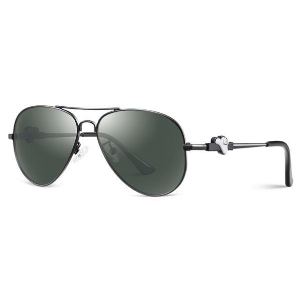 Kids Polarised Glass Sunglasses , TAC Polarized Sunglasses Metal Frame