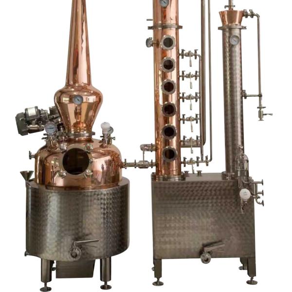 Équipement de distillation GHO Distillateur de cuivre pour micro-distilleries et besoins des utilisateurs