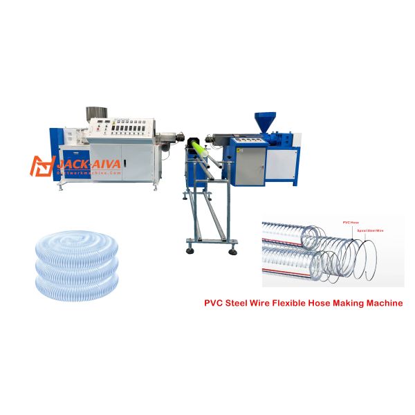 Copper Wire Spiral PU Flexible Air Duct Pipe Making Machine