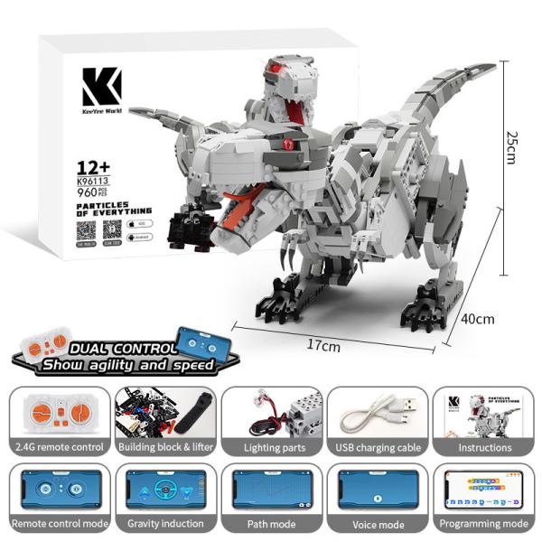 Indoor-Outdoor 960pcs Building Block Remote Control Monster Truck Off Road RC Car