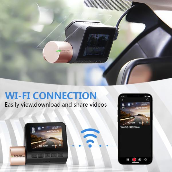 Автомобильный черный ящик LCD 4K GPS Dash Cam с видеомагнитофоном WIFI GPS