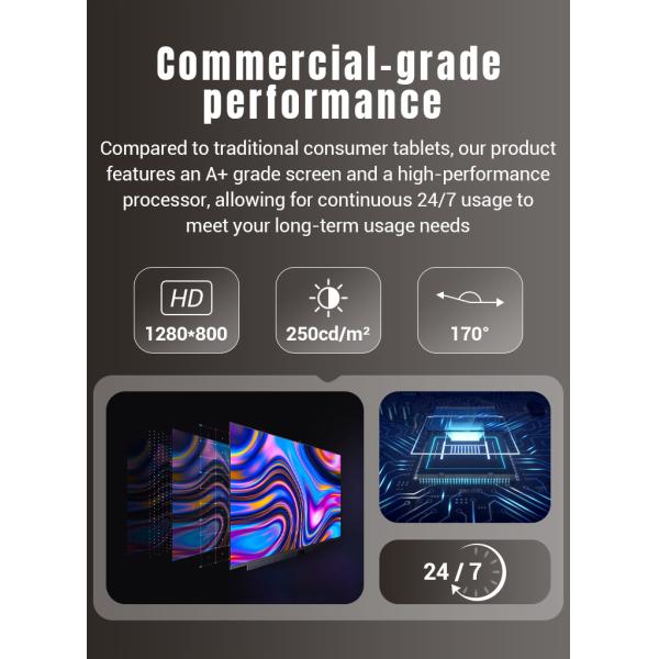 Fábrica OEM 10.1 pulgadas RK3399 Tablet de escritorio para pedidos de restaurantes Tipo L POE Tablet Android