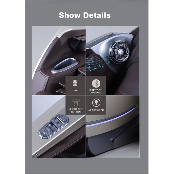 Recliner Full Body Home Medic Shiatsu Massage Chair Bluetooth 50C Heating