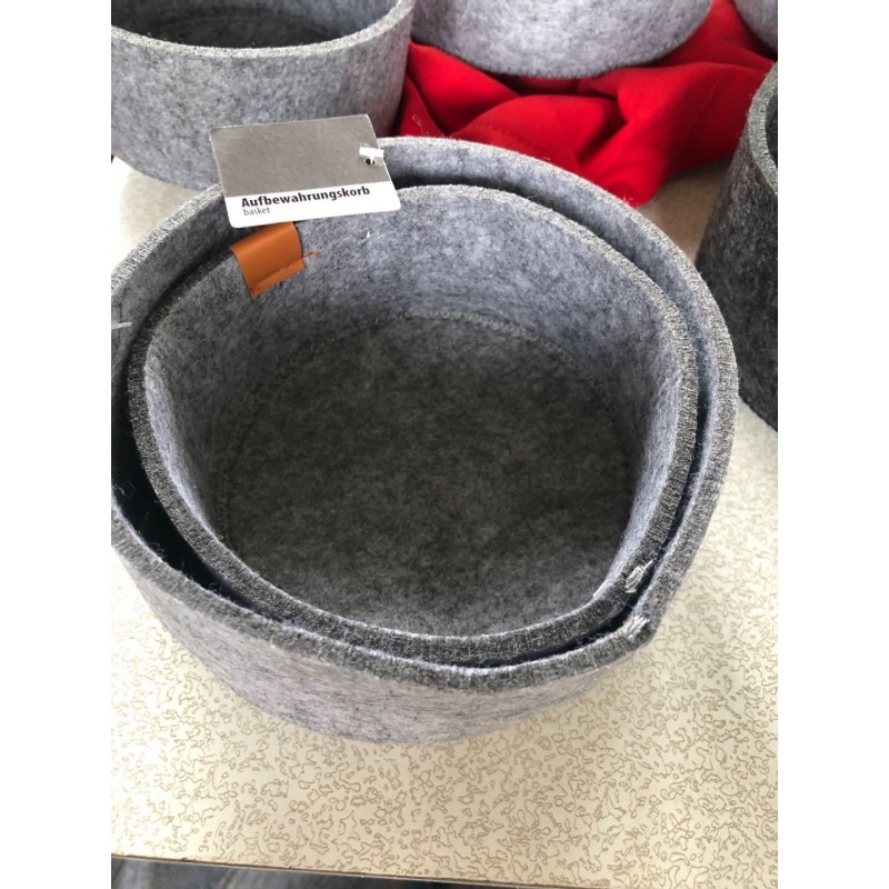 Wholesale Felt Storage Basket Jewelry Key Box Desktop Snacks Sundry Small Storage Box Grow Bag