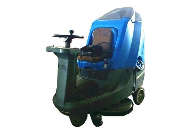 High Tech Ride On Floor Scrubber Dryer Wet Floor Cleaner Machine With Four Battery