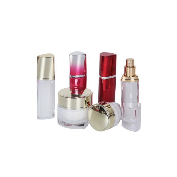 Подарок заботы тела стороны OEM свободного образца установил 15ml для того чтобы покрасить подгонянный акриловый набор Skincare опарника сливк бутылки 15/50g лосьона роскошный