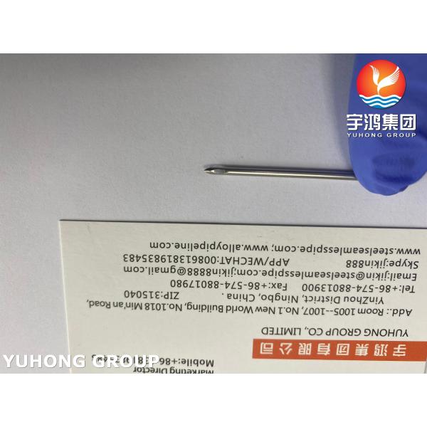 Tubo de aguja para el ojo posterior de acero inoxidable, ISO9626 AV Aguja de fístula para diálisis