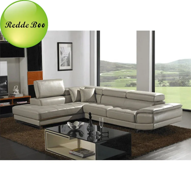 Spacious Beige Leather Sectional: Comfort & Style – Must - Have for Contemporary Spaces