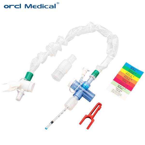 China Manufacturer Medical Disposable 24 Hour / 72 Hour Closed Suction Catheter For Adult Child