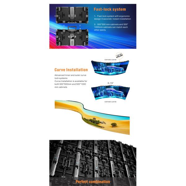 HD Waterproof Indoor Rental Led Display Screen Full Color Billboard Advertising P4.81