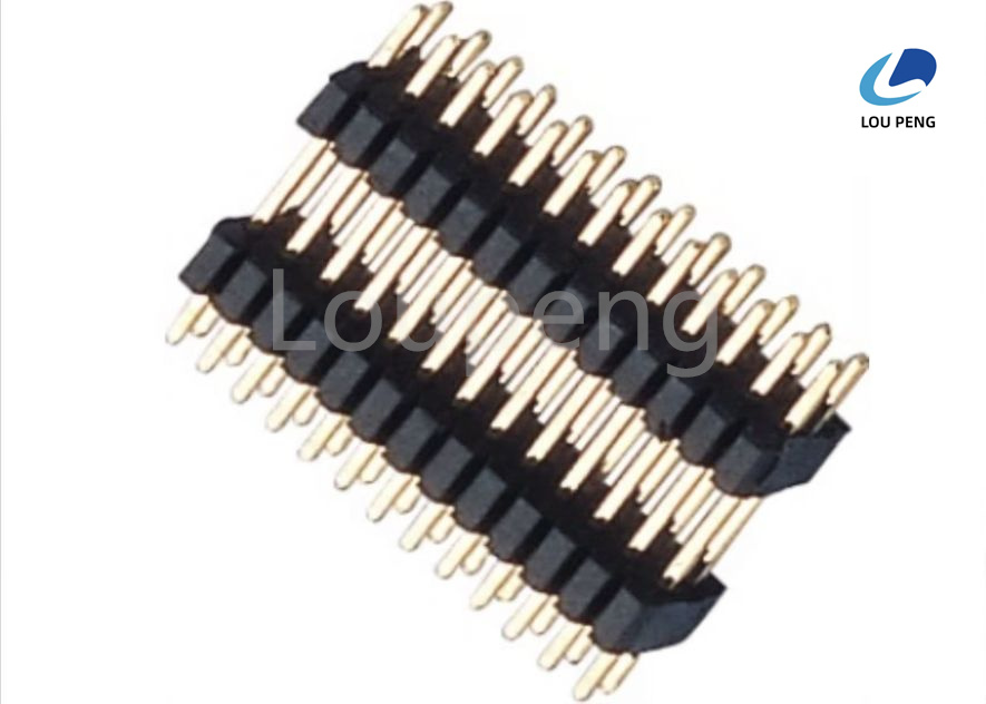 Processing Temperature 260C For 10 Seconds PIN Header Connector Featuring Various Plastics Height Choices and Durable Pin Material Phosphor Bronze Brass