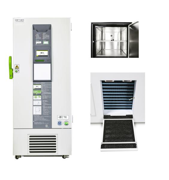 Refrigerador vacinal ULT de poupança de energia com prateleira de aço inoxidável