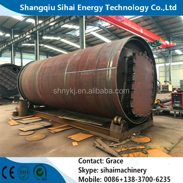 38 т Машины масса Рециклирование резинового масла Производственная линия с напряжением 380 В