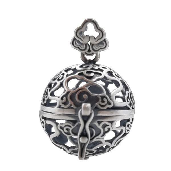 S925 Silver Vintage Craft Silver Sachet Ball Pendant for Mould Making and Sample Making