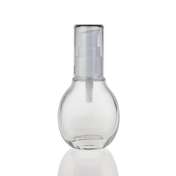 Yuhua 35ml Cosmetic Lotion Pump Bottle Eco Friendly Clear Glass