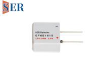 bateria prismático de 400mAh EF651615 Li SOCL2 com os 4 pinos da solda de U