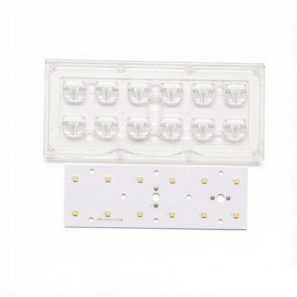 12W-48W SMD3535 LED PCB Board with 143×70° Beam Angle Lens For Street Lighting