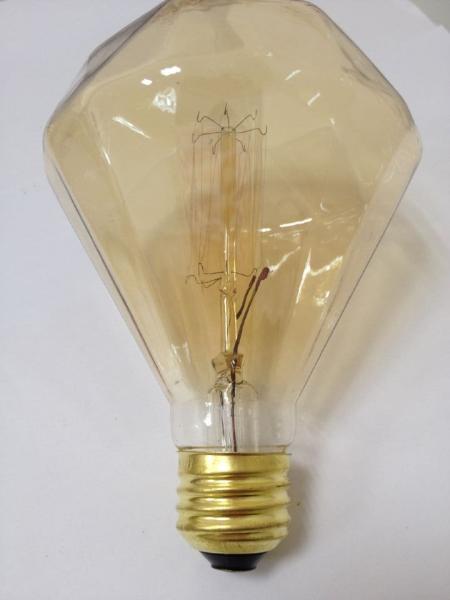 diammond shape E27 E26 LED bulb light decorations lighting led globe lamp amber glass cover