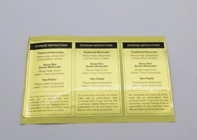 Die Cut Product Label Stickers Custom Color Scratchproof For Safety Warning