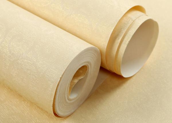Eco - Friendly Embossed Vinyl Wallpaper Washable With European Style , 0.53*10m Size