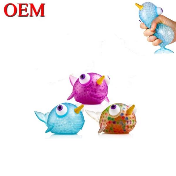 Bolas de estresse molhosas de OEM brinquedo de mudança de cor de gel de estresse de OEM bola de estresse feita de silicone TPR brinquedo para crianças