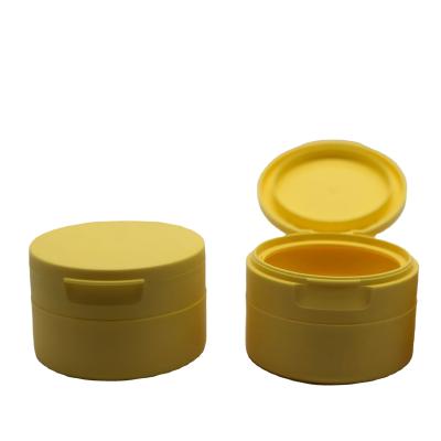 2.65Oz/75g Empty Cosmetic Jar Packaging PP Plastic Cosmetic Jar With PMMA Round Cylinder