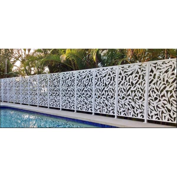 Powder Coated Laser Cut Screen Perforated Metal Sheet French Style Aluminium Panels