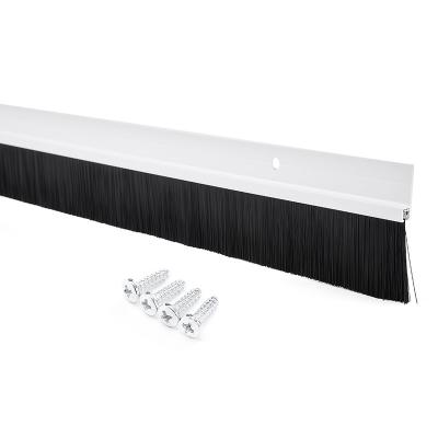 H Type PP Self Adhesive Door Bottom Brush Strip ‎Screw In Installation