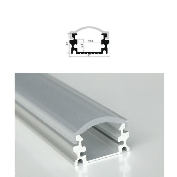 surface mounted U shape aluminum channel Used for 10mm width PCB SMD 3528, 2835, 5050 and 5630 led strips, 8~10mm PCB