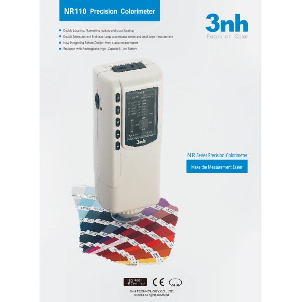 Portable Silk Colorimeter NR110 Precision Color Testing For Ink Paint Coating