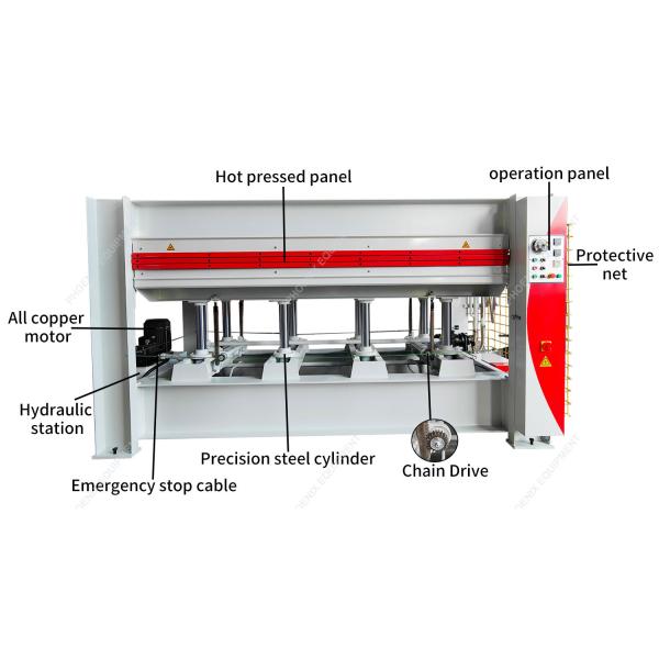 PH120 2layer Hydraulic Plywood Short Cycle Melamine Laminating Hot Heat Press Machine