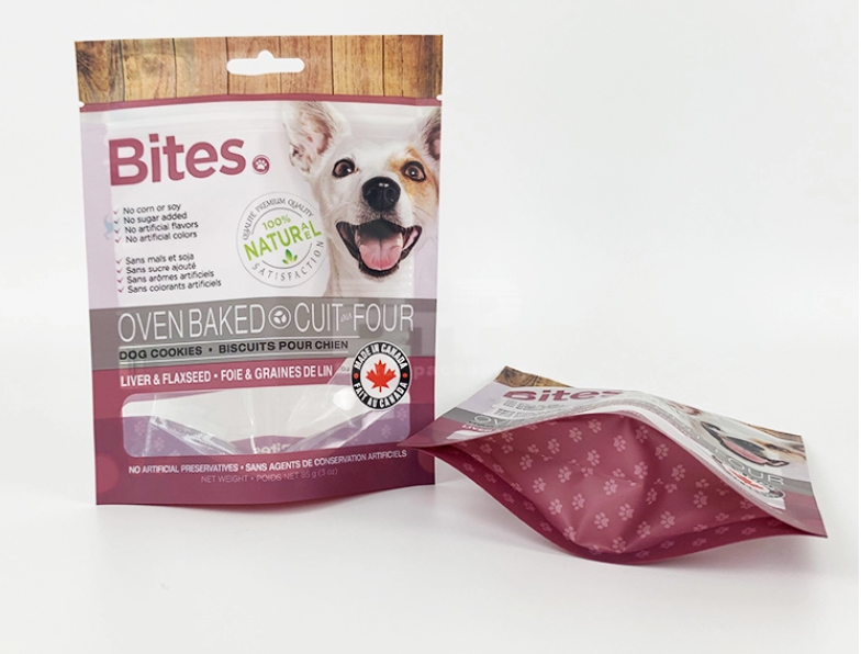 Gravure Printing Stand Up Resealable Pouch Packaging For Pet Feed