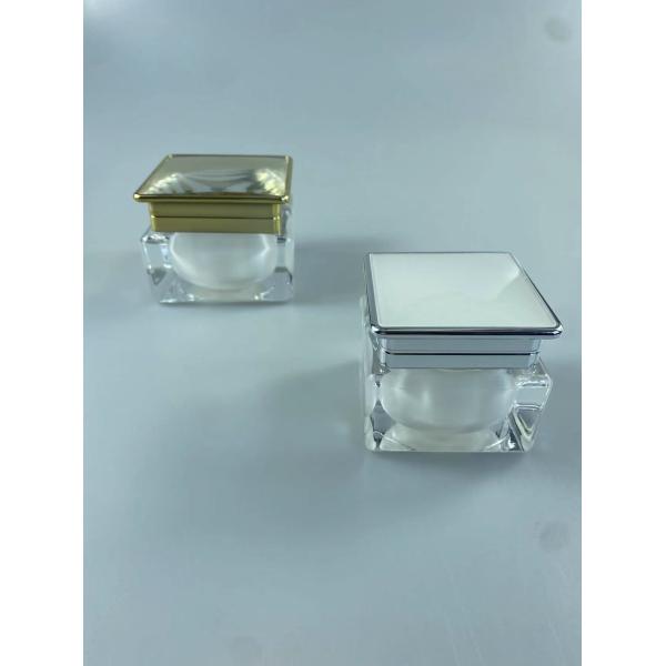 Шелковые печатные бутылки косметические 30g/50g квадратные акриловые бутылки для конечного макияжа