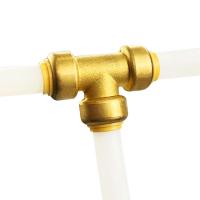 Lead Free Brass Push Fit Fittings Coupling Pipe Connector Brass Threaded Fitting Adapter Australia USA Standard