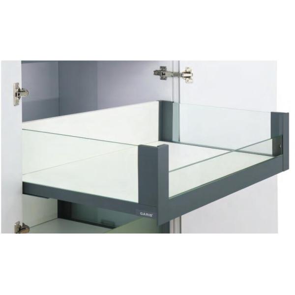 Glass front panel High inner Drawer Tandem box cold rolled steel 270-550mm