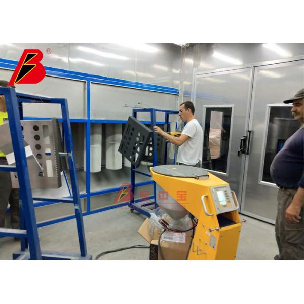 TUV Large Cyclone Powder coating line Paint Booth By Manual Baking Room