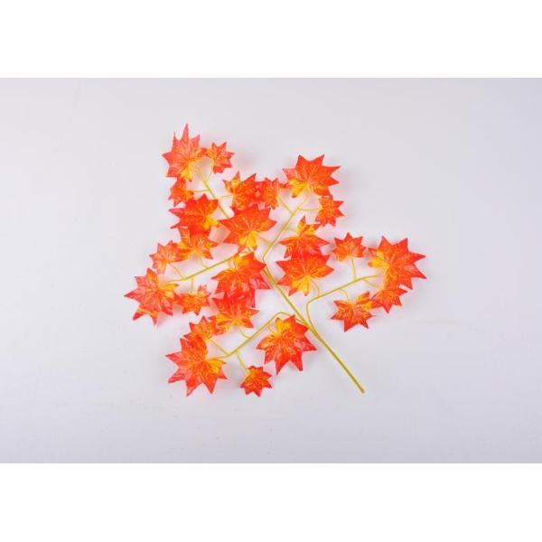 Home Small 60cm  25 Leaves Red Artificial Maple Leaves