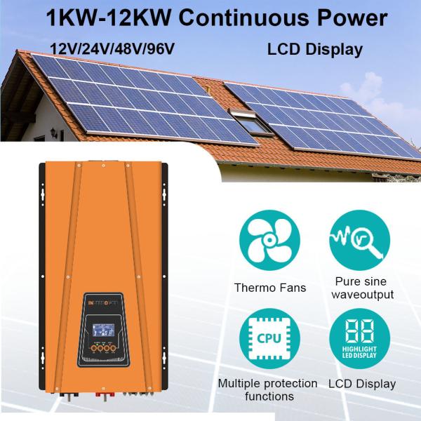 2000W Pure Sine Wave Inverter 12V/24V/48V to 110V/220V