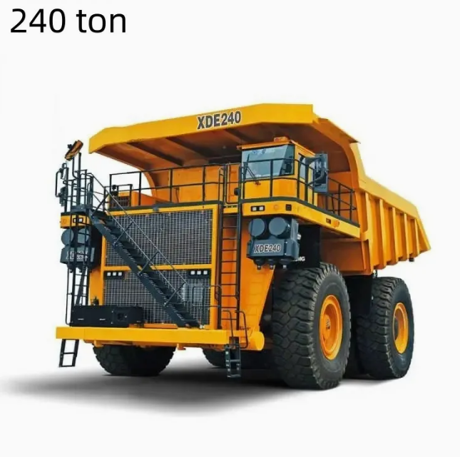 45 T Curb Weight XDE240 Electric Dump Truck 30 55 55 Axle Load For Heavy Duty Applications