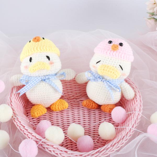 Lifelike Polyester Stuffed Handmade Crochet Doll