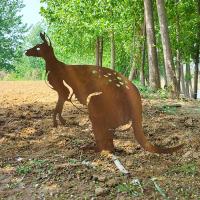 Accessoires métalliques extérieurs en acier corten résistant à la rouille pour la décoration de jardin