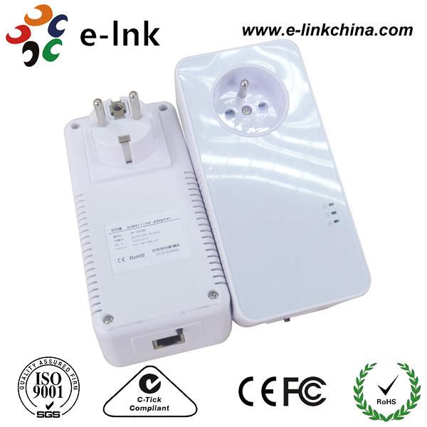 adaptateur d'injecteur de PoE de ligne à haute tension de la fonction émulation 1200Mbps avec la prise de puissance