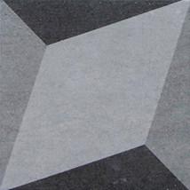 Dark Color Grey Patterned Floor Tiles Simple Pattern For Commercial Decoration
