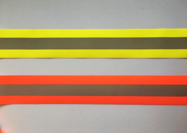 100% Polyester High Visibility Silver reflective tapes for Safety Vests / clothing